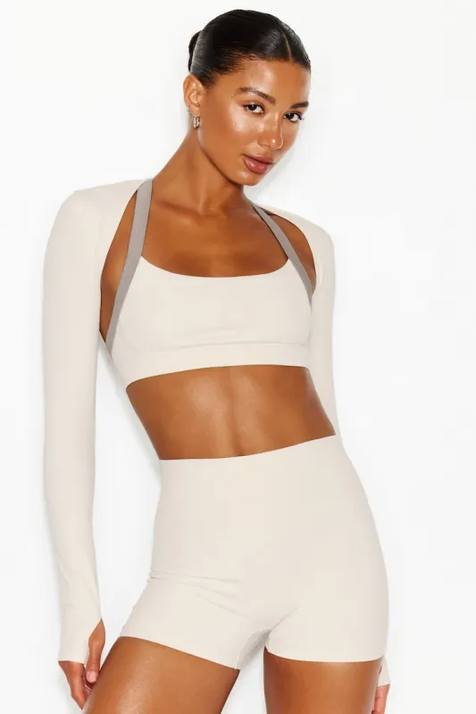 Active Shrug - Garage - White - Women Clothing made by Garage