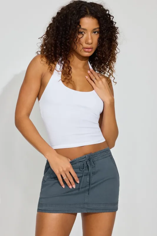 Cassey Micro Skort - Garage - Blue - Women Clothing made by Garage