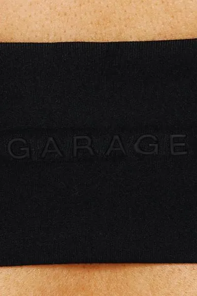 Active Plunge Halter Bra - Garage - Black - Women Clothing sold by Garage product image thumbnail 4