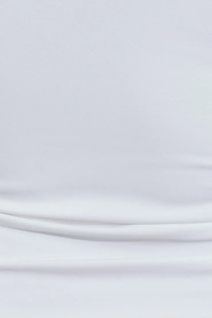 Sleek V-Neck Long Sleeve Top - Garage - White - Women Clothing sold by Garage product image thumbnail 4