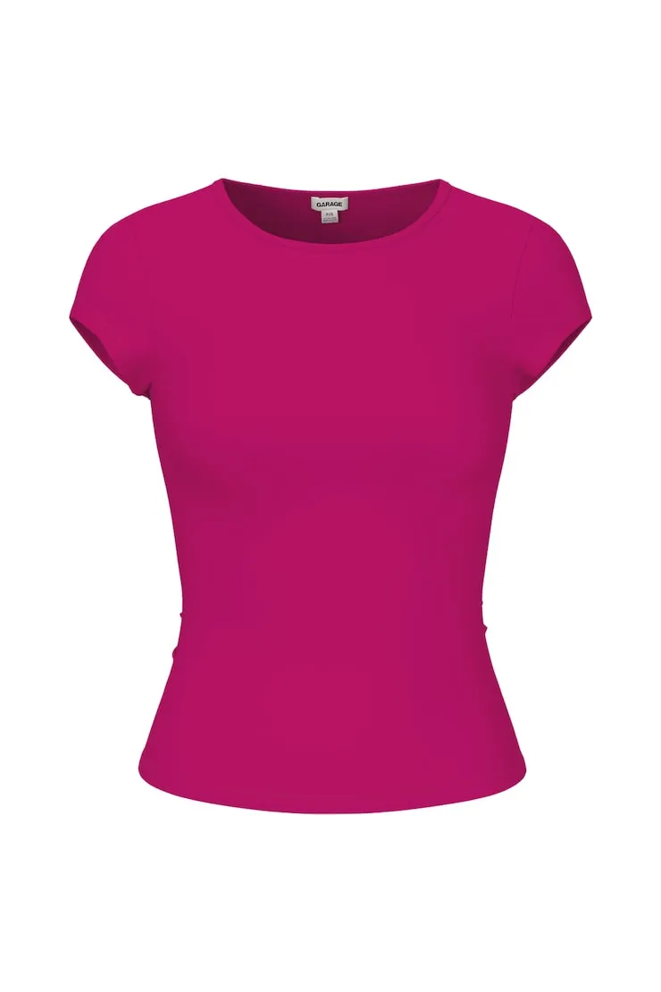 Sleek Crewneck T-Shirt - Garage - Pink - Women Clothing sold by Garage product image thumbnail 2