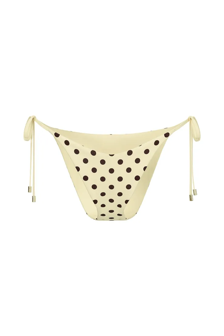 Cheeky Side Tie Bikini Bottom - Garage - Yellow - Women Clothing sold by Garage product image thumbnail 2