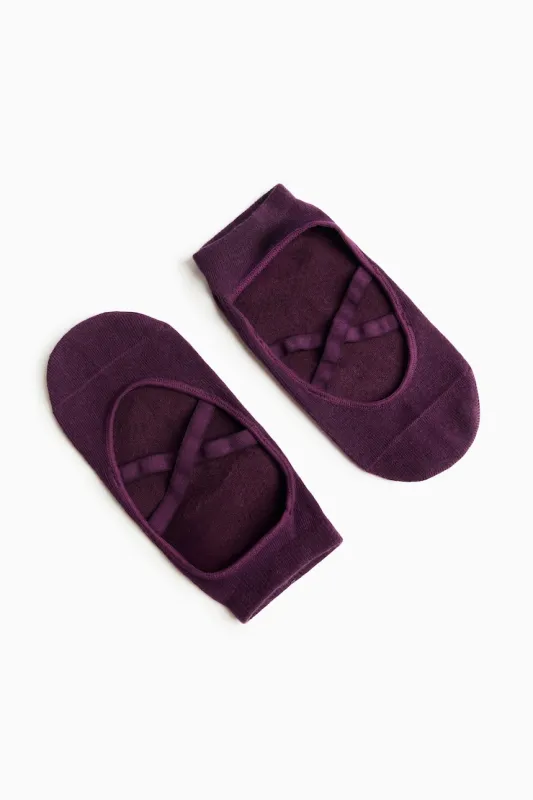 The Pilates Socks - Garage - Purple - Women Clothing made by Garage