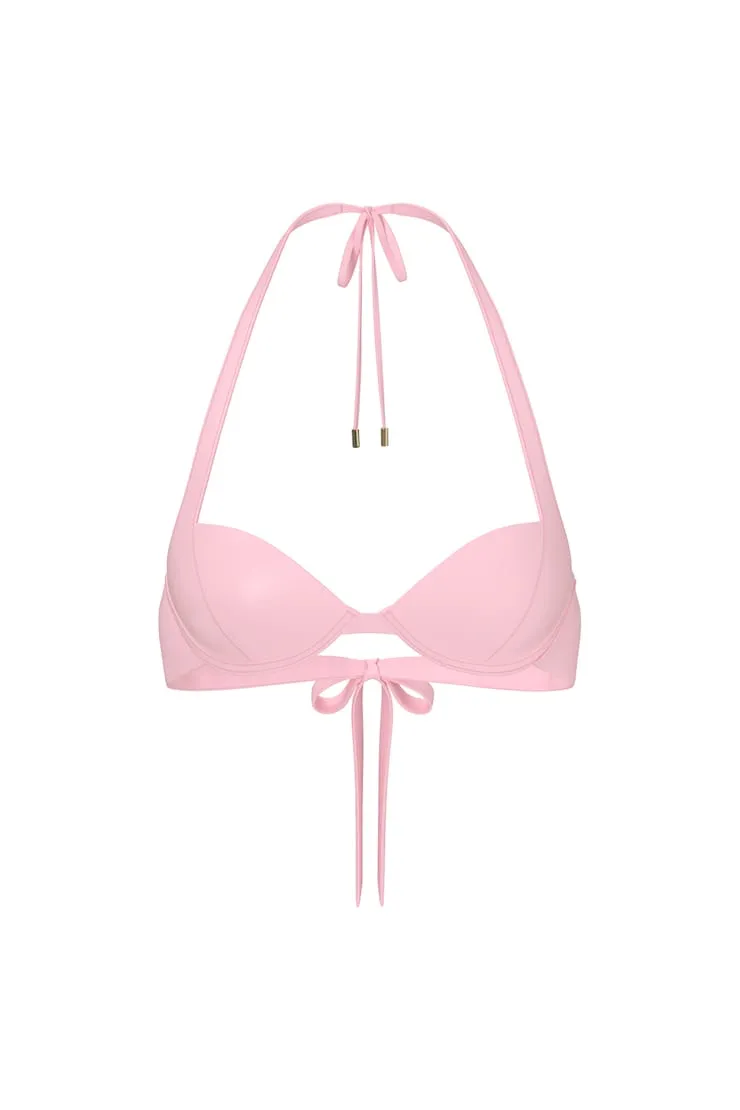 Halter Underwire Bikini Top - Garage - Pink - Women Clothing sold by Garage product image thumbnail 2