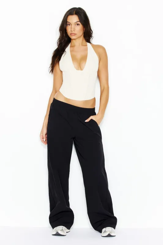 Studio Track Pants - Garage - Black - Women Clothing made by Garage