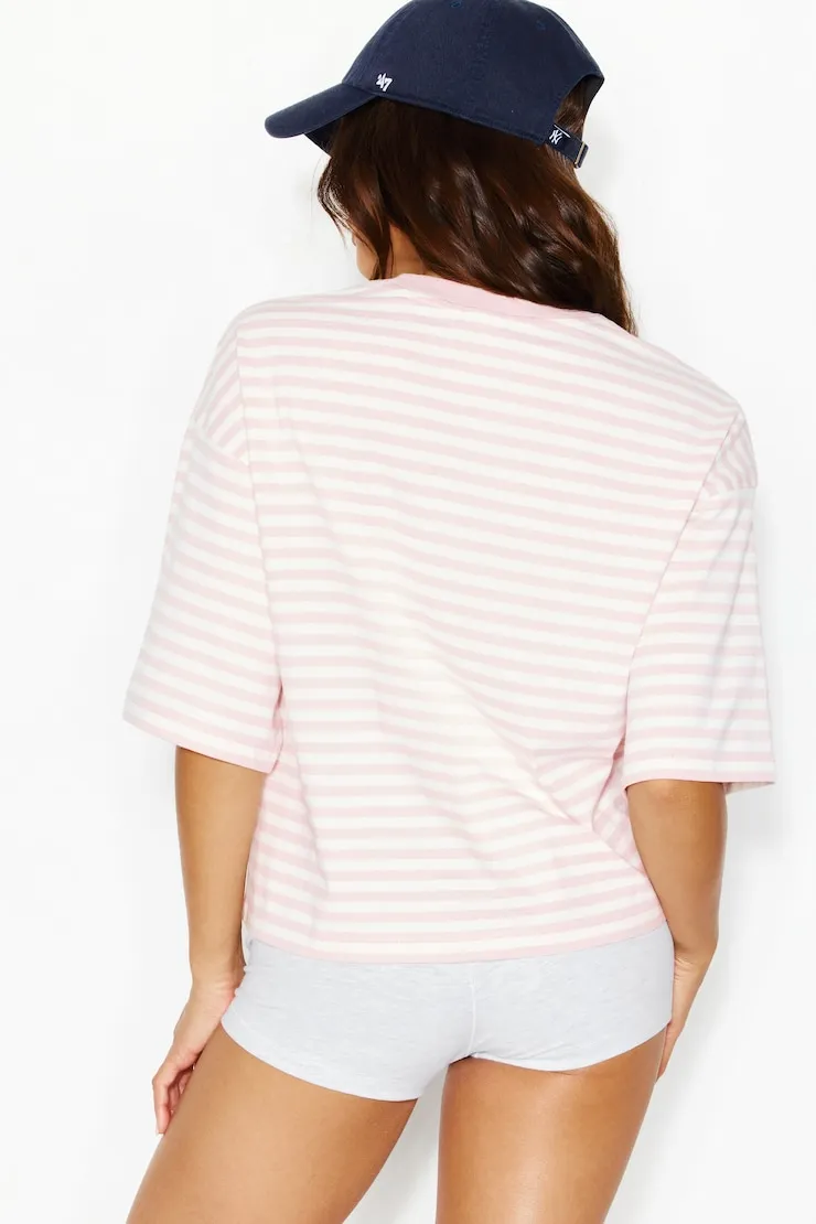 Fluid Crewneck T-Shirt - Garage - Pink - Women Clothing sold by Garage product image thumbnail 3