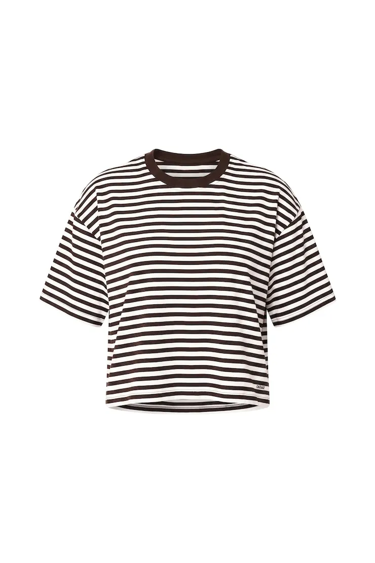 Fluid Crewneck T-Shirt - Garage - Brown - Women Clothing sold by Garage product image thumbnail 2