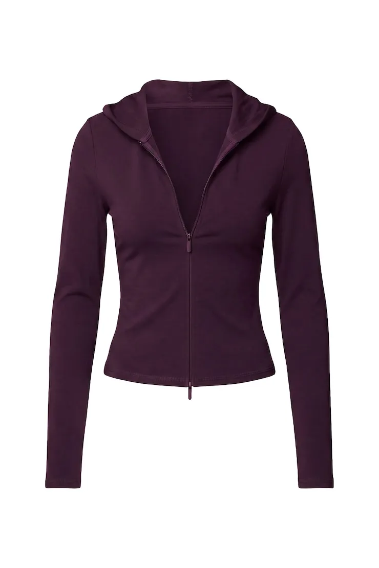 StretchTerry™ Hooded Zip Up - Garage - Purple - Women Clothing sold by Garage product image thumbnail 2