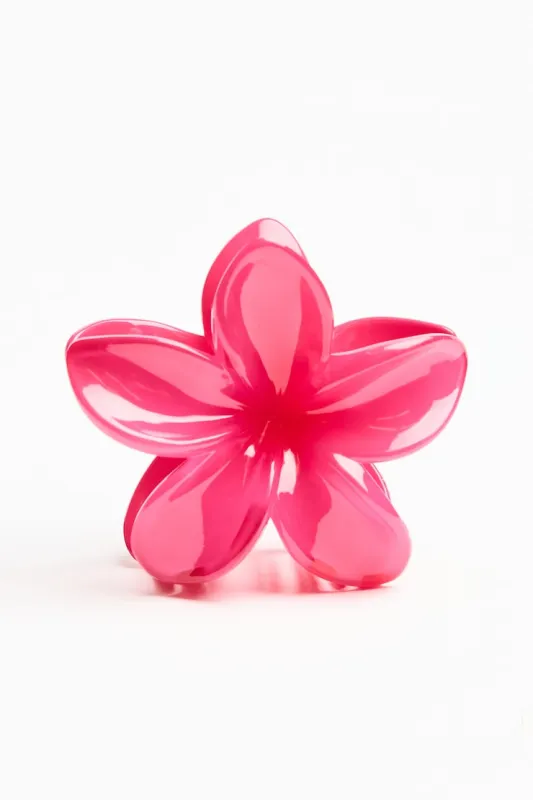 Flower Hair Claw - Garage - Pink - Women Clothing made by Garage