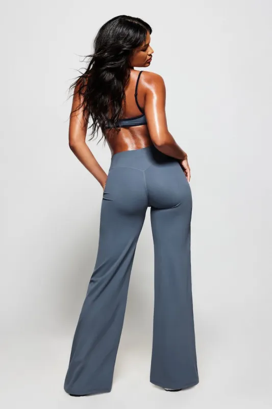 Perfect Peach Active Pants - Garage - Blue - Women Clothing made by Garage