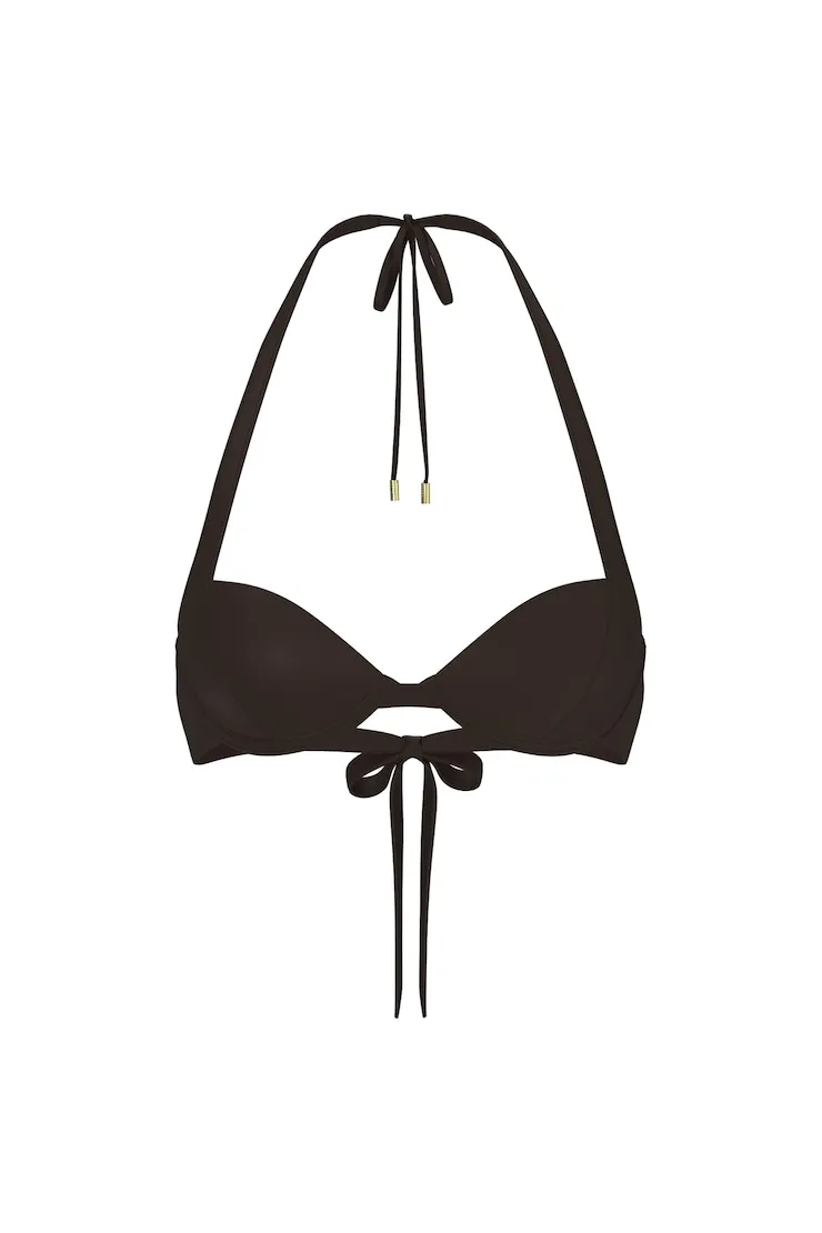 Halter Underwire Bikini Top - Garage - Brown - Women Clothing sold by Garage product image thumbnail 2