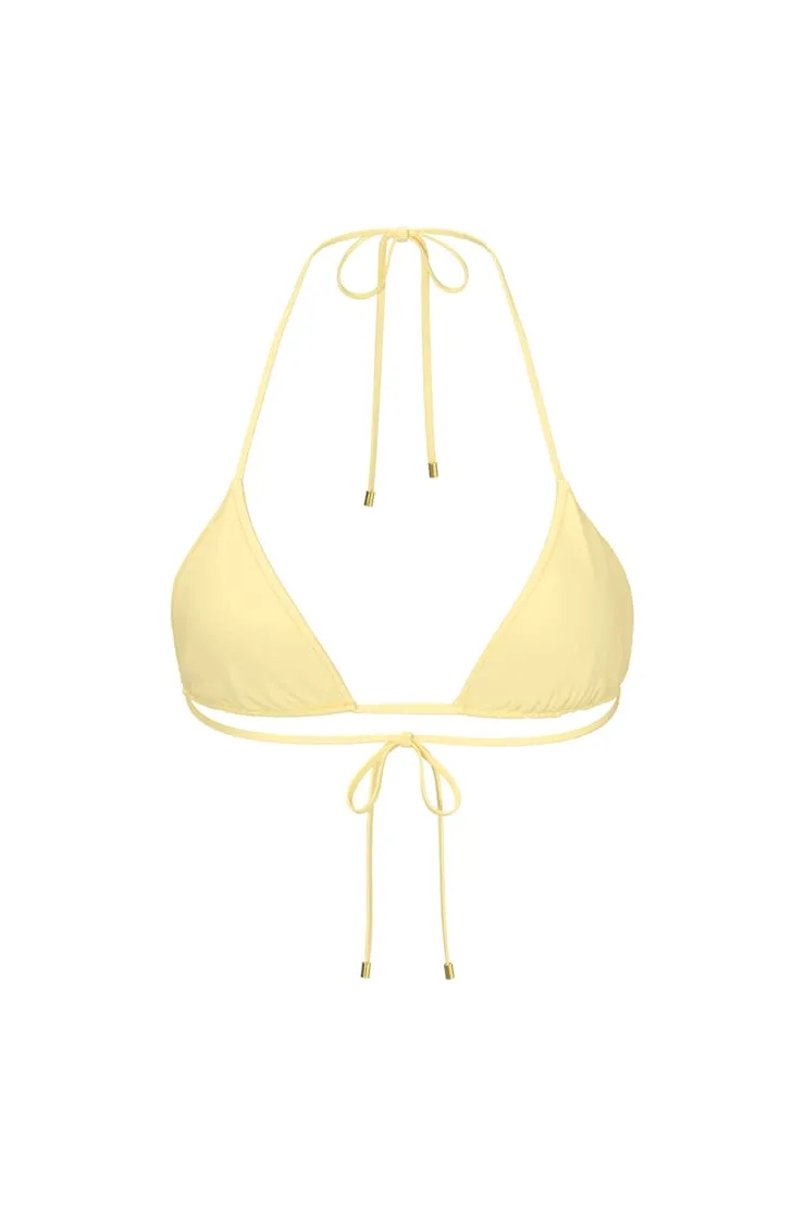 High Triangle Bikini Top - Garage - Yellow - Women Clothing sold by Garage product image thumbnail 2