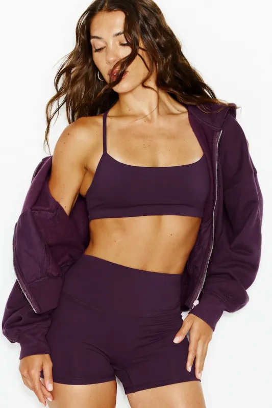 UltraFleece Cotton Zip Hoodie - Garage - Purple - Women Clothing made by Garage
