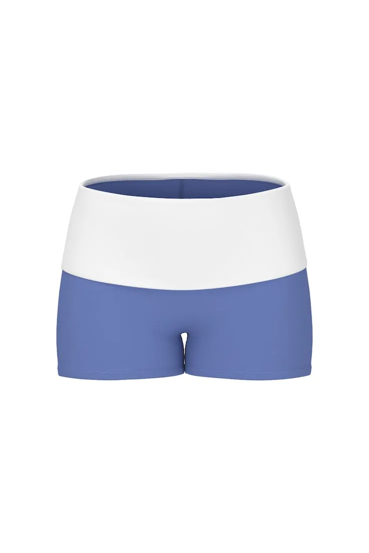 Active Foldover Booty Shorts - Garage - Blue - Women Clothing sold by Garage product image thumbnail 2