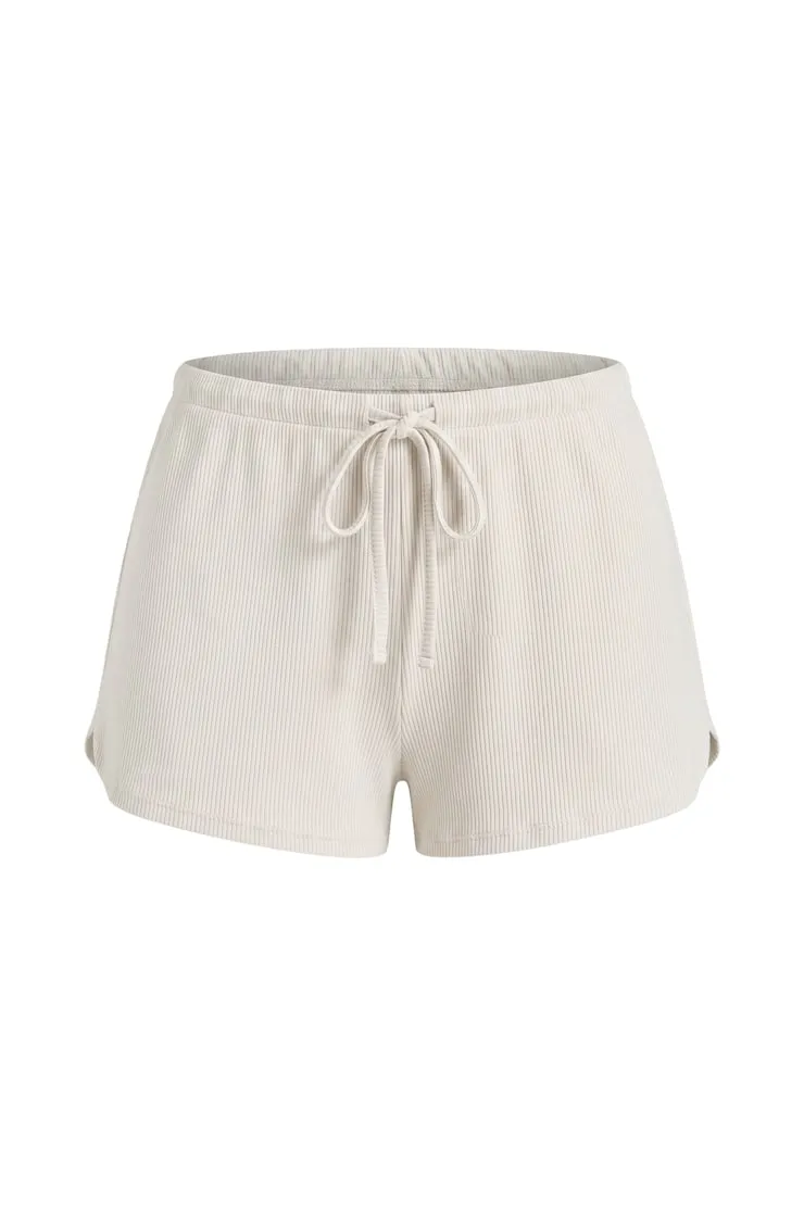 Waffle Shorts - Garage - White - Women Clothing sold by Garage product image thumbnail 2
