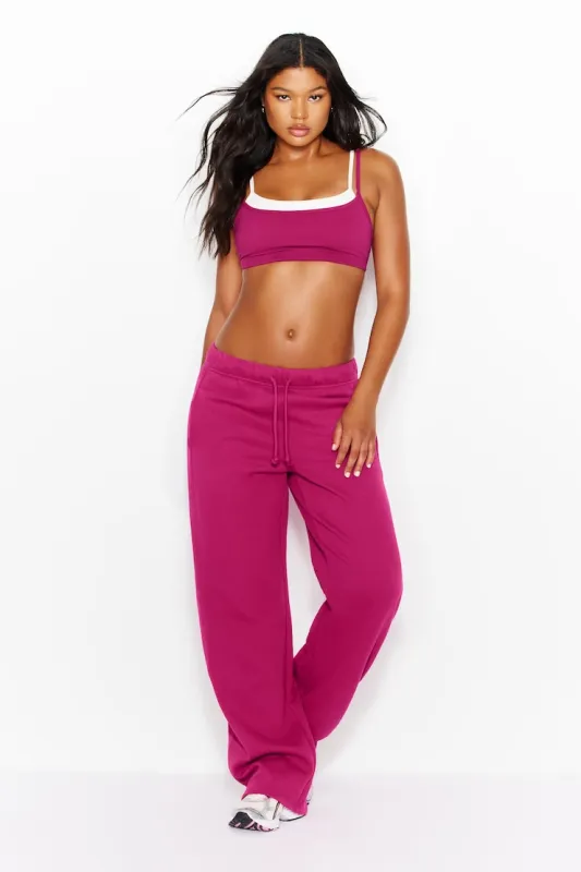 UltraFleece Straight Leg Sweatpants - Garage - Pink - Women Clothing made by Garage