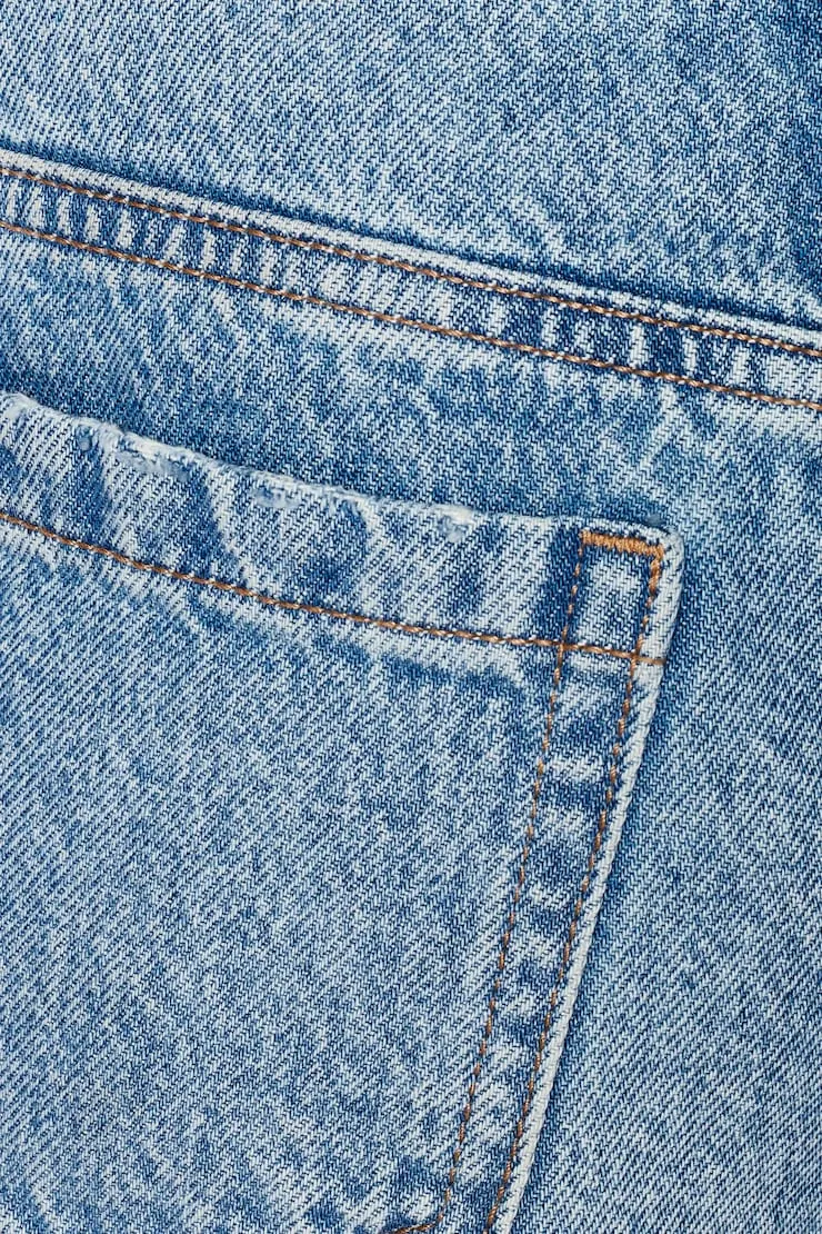 Ultra Low Rise Relaxed Shorts - Garage - Blue - Women Clothing sold by Garage product image thumbnail 5