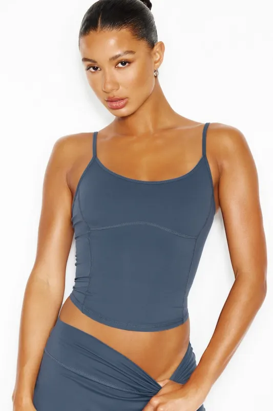 Active Underbust Cami Top - Garage - Blue - Women Clothing made by Garage