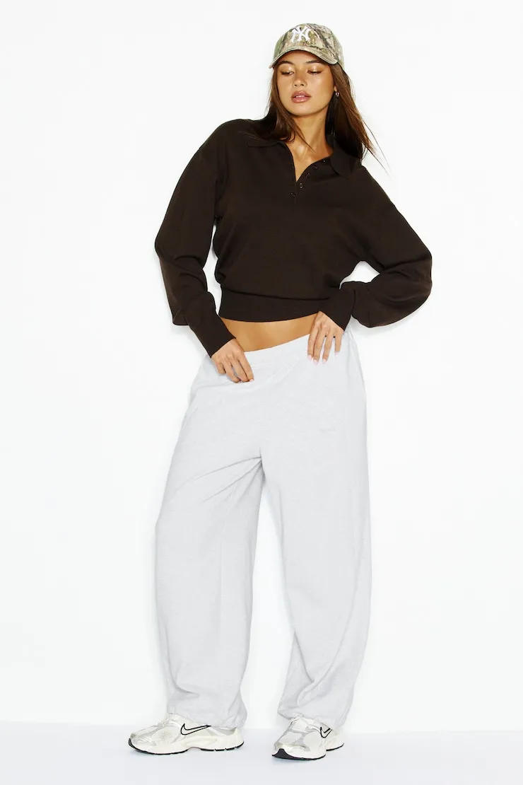 After Practice Polo Sweater - Garage - Brown - Women Clothing sold by Garage product image thumbnail 4