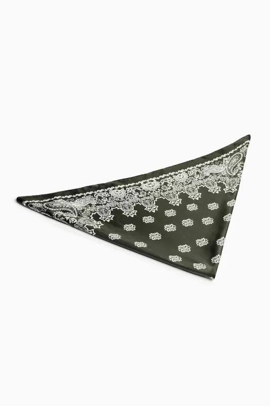 Bandana Scarf - Garage - Green - Women Clothing made by Garage