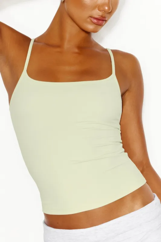 Sleek Scoop Cami Top - Garage - Green - Women Clothing made by Garage