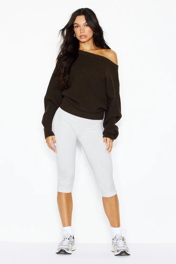 Day Off Asymmetric Sweater - Garage - Brown - Women Clothing sold by Garage product image thumbnail 3