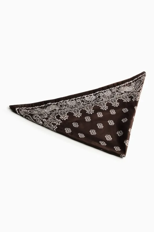 Bandana Scarf - Garage - Brown - Women Clothing made by Garage