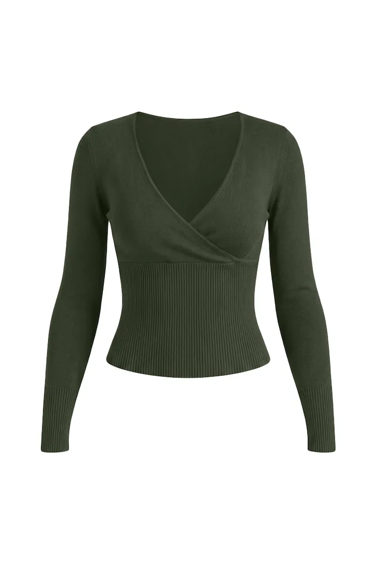 Wrap Me Sweater - Garage - Green - Women Clothing sold by Garage product image thumbnail 2
