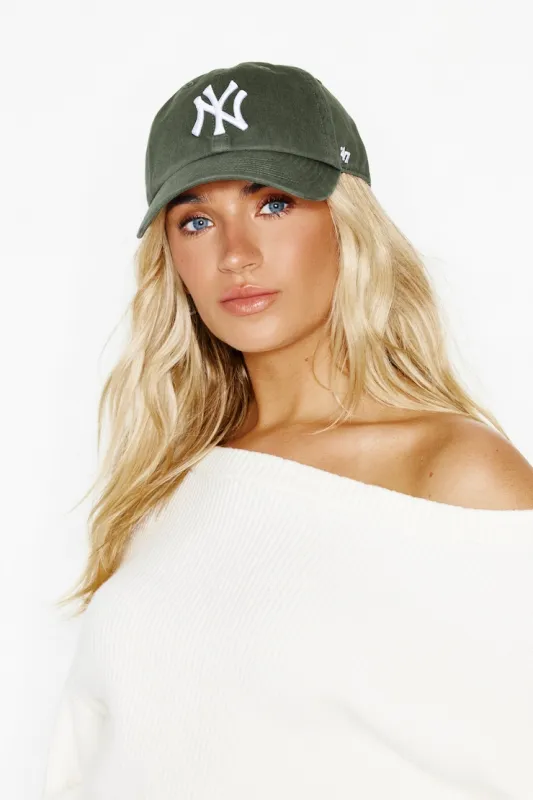 47 BRAND Clean Up Cap  - NY - Garage - Green - Women Clothing made by Garage