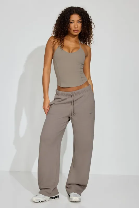 UltraFleece Straight Leg Sweatpants - Garage - Beige - Women Clothing made by Garage