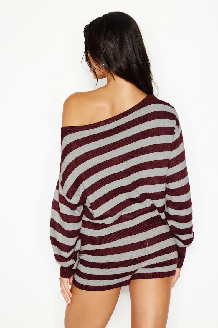Boatneck Sweater - Garage - Burgundy - Women Clothing sold by Garage product image thumbnail 5