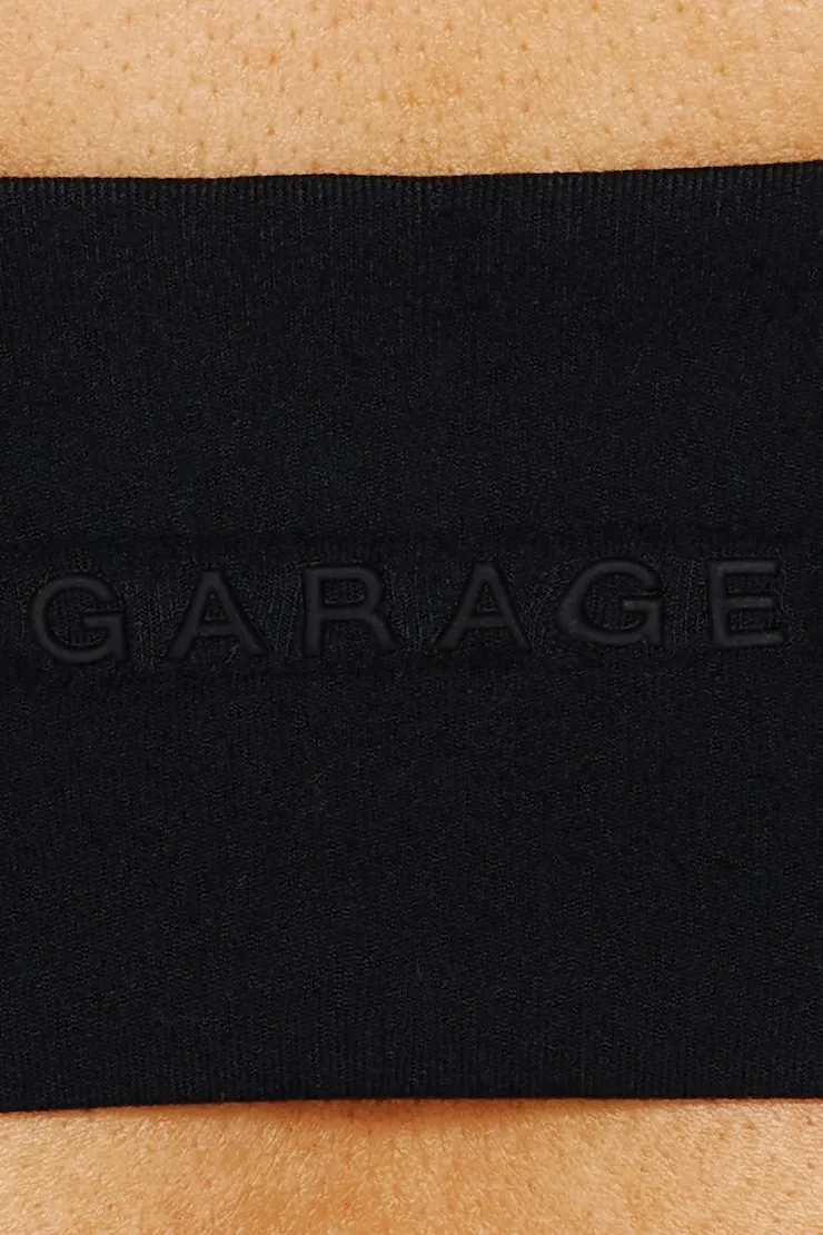Active Plunge Halter Bra - Garage - Black - Women Clothing sold by Garage product image thumbnail 4