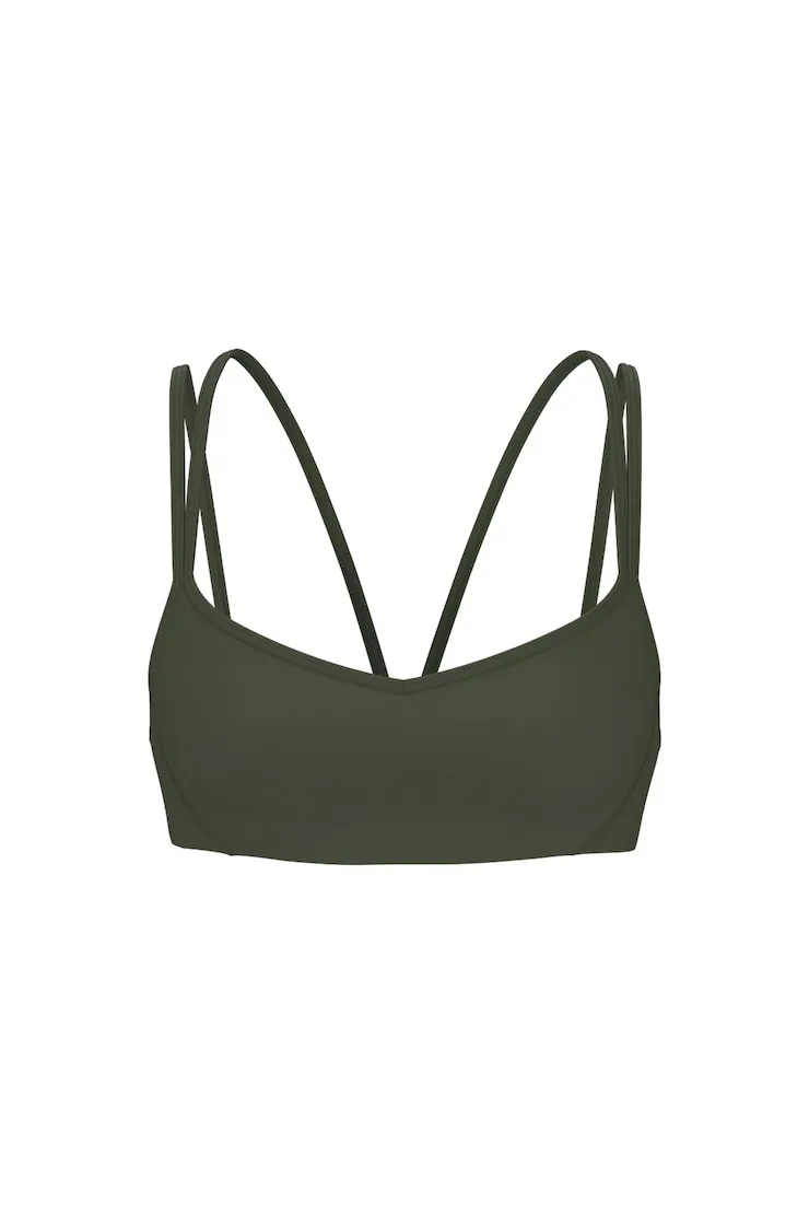Active Double Strap Micro Bra - Garage - Green - Women Clothing sold by Garage product image thumbnail 2