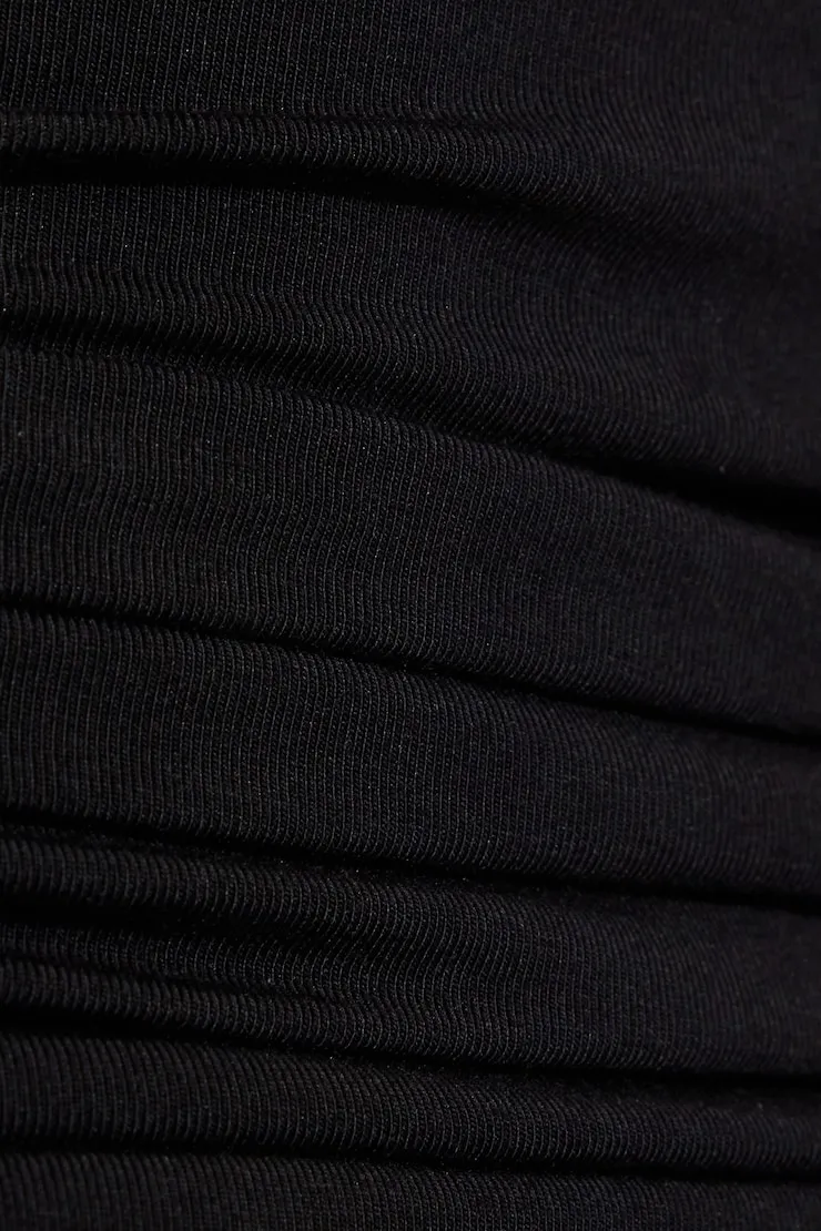 Ruched Drop Waist Romper Dress - Garage - Black - Women Clothing sold by Garage product image thumbnail 4