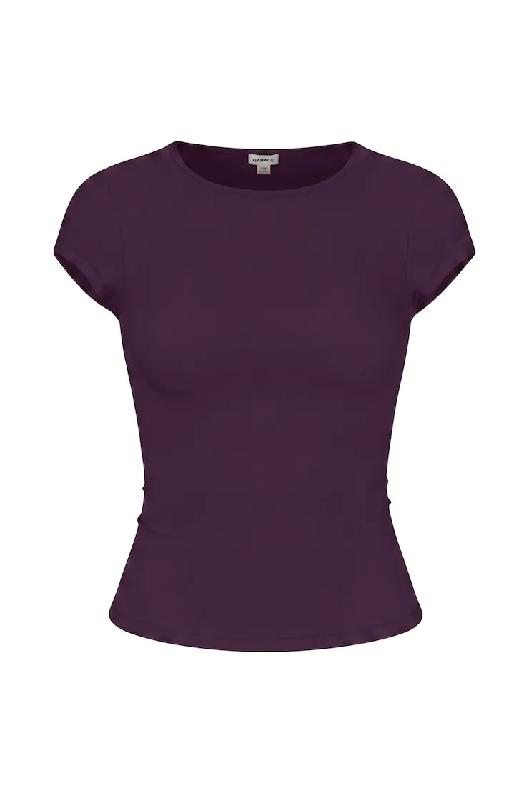 Sleek Crewneck T-Shirt - Garage - Purple - Women Clothing sold by Garage product image thumbnail 2