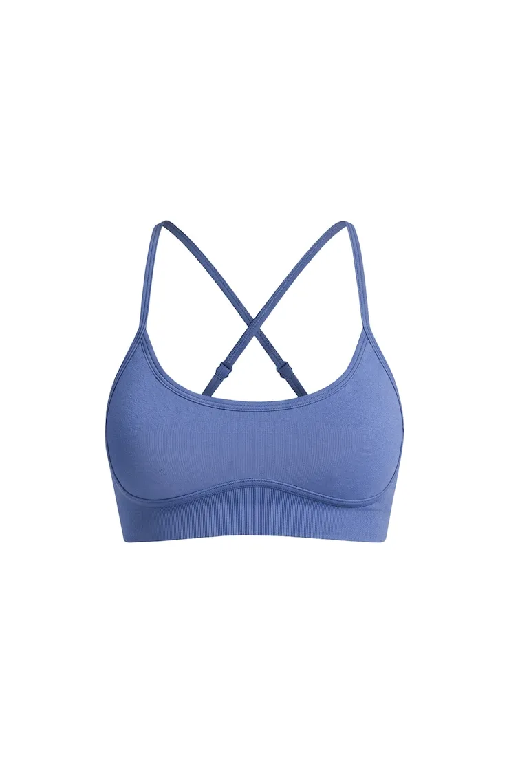 Active Seamless Micro Bra - Garage - Blue - Women Clothing sold by Garage product image thumbnail 2