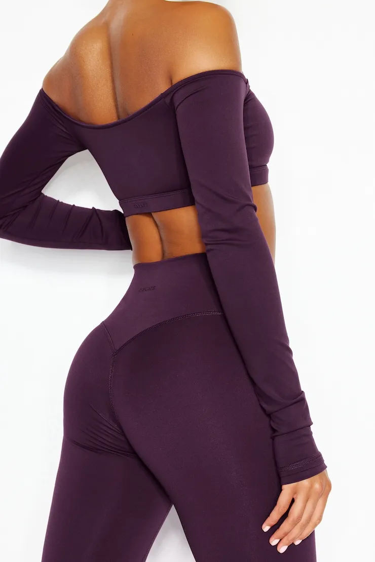 Perfect Peach™ Active Leggings - Garage - Purple - Women Clothing sold by Garage product image thumbnail 5