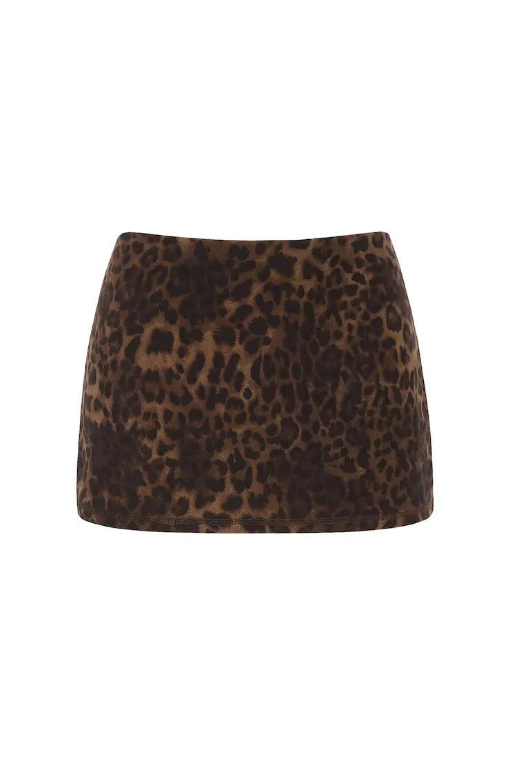 Active Low Rise Micro Skort - Garage - Brown - Women Clothing sold by Garage product image thumbnail 2