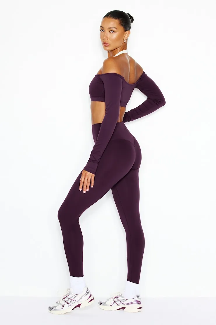 Perfect Peach™ Active Leggings - Garage - Purple - Women Clothing sold by Garage product image thumbnail 4