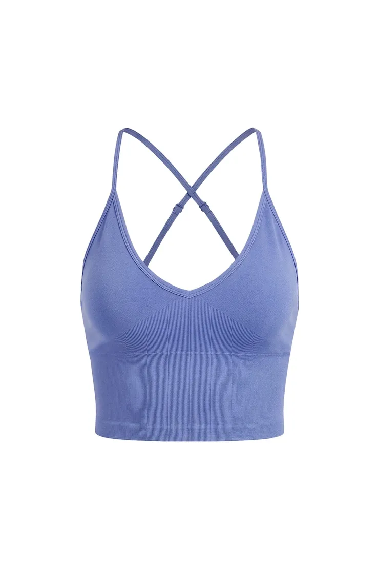 Active Seamless V-Neck Cami Top - Garage - Blue - Women Clothing sold by Garage product image thumbnail 2