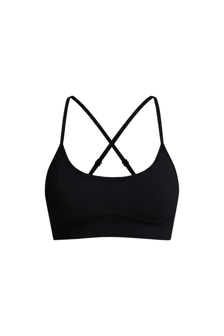 Active Seamless Micro Bra - Garage - Black - Women Clothing sold by Garage product image thumbnail 2