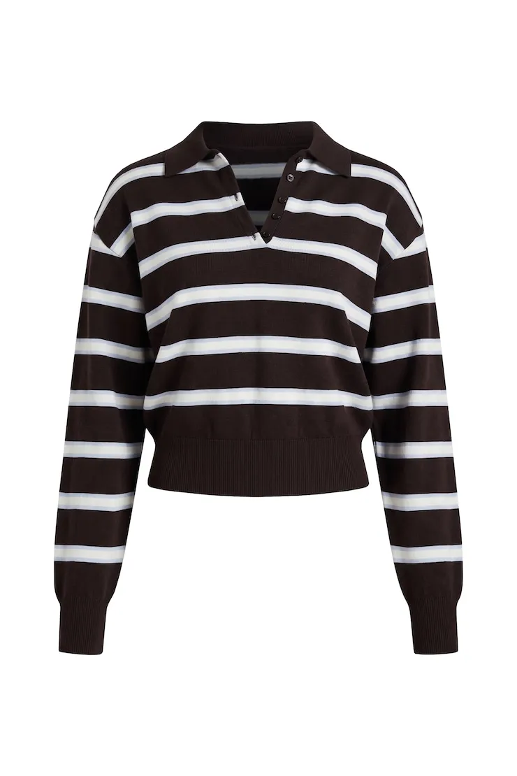 After Practice Polo Sweater - Garage - Blue - Women Clothing sold by Garage product image thumbnail 2