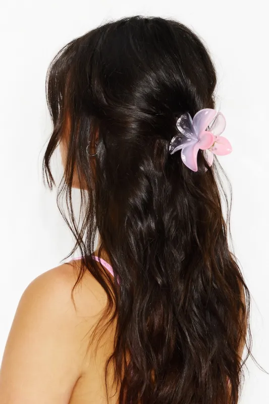 Flower Hair Claw - Garage - Pink - Women Clothing made by Garage