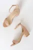 Harper Almond Ankle Strap Heels sold by Lulus