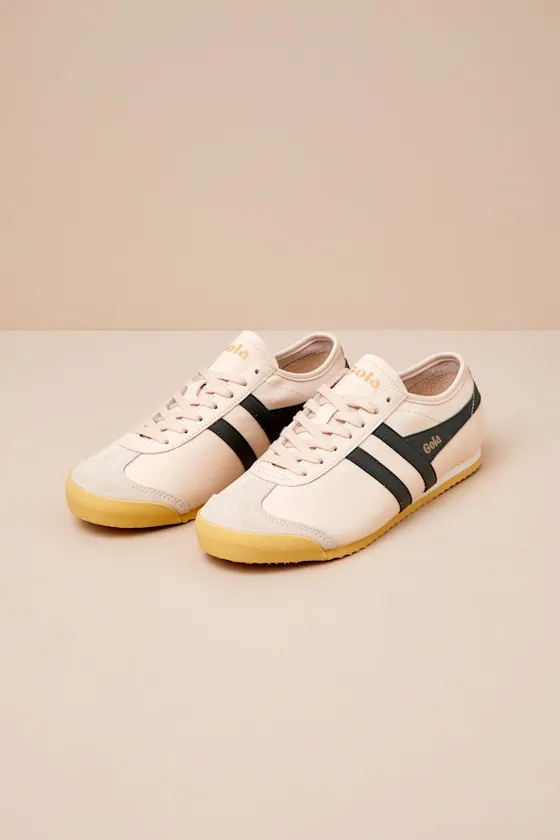 Race Ecru and Dark Khaki Leather Lace-Up Sneakers sold by Lulus product image thumbnail 2