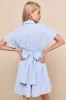 Breeze By Light Blue Tie-Back Mini Dress With Pockets sold by Lulus
