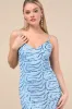 Mesmerizing Demeanor Blue Sequin Backless Mermaid Maxi Dress sold by Lulus
