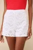 Adorable Perspective Ivory Eyelet Embroidered High-Rise Shorts sold by Lulus