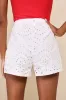 Adorable Perspective Ivory Eyelet Embroidered High-Rise Shorts sold by Lulus