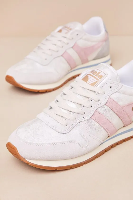 Daytona Blaze White Multi Color Block Suede Leather Sneakers sold by Lulus product image thumbnail 4